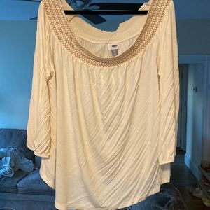 Nwt old navy xxl cream off the shoulder top